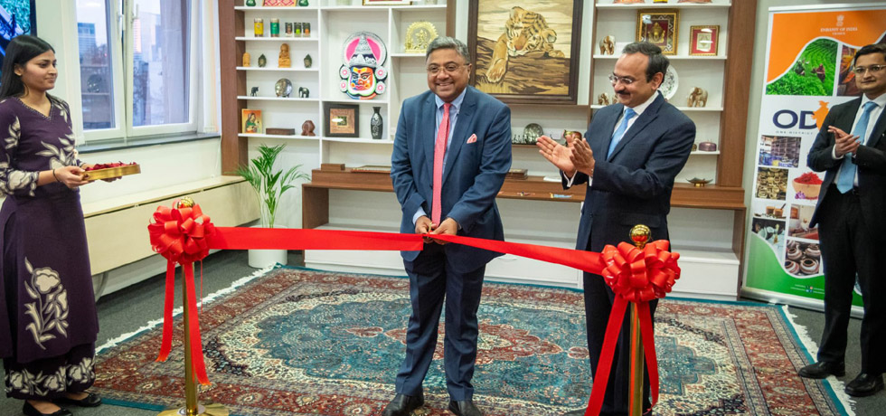 Secretary (West) Amb. Sibi George inaugurated the One District One Product (ODOP) Corner in the Embassy.