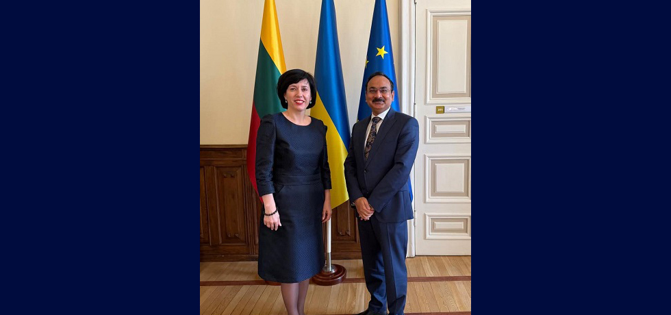 Ambassador Devesh Uttam met H.E. Ms. Vaida Aleknavičienė, Minister of Culture of Lithuania. Discussions were held to enhance cooperation under India-Lithuania Cultural Exchange Programme.