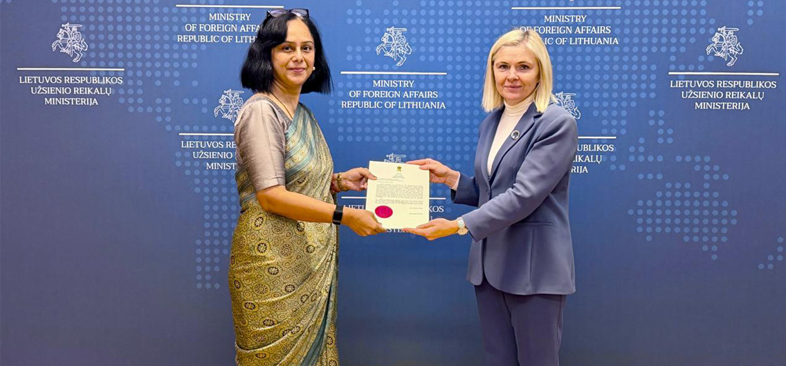 Ambassador Ms. Geetika Srivastava met Ms. Jūratė Lošienė, Director of State and Diplomatic Protocol Department of MFA on 24 September 2026 and presented copy of Letter of Credence.