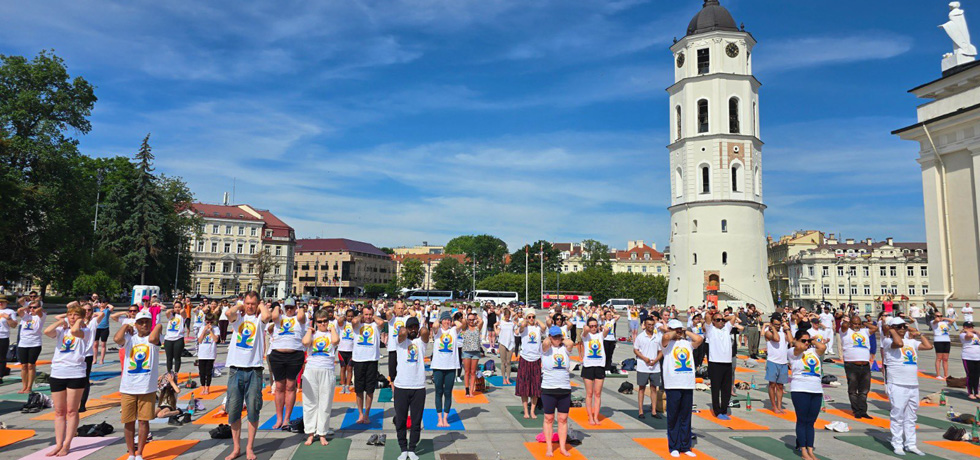 Celebration of International Day of Yoga in Vilnius on 21st June 2026.